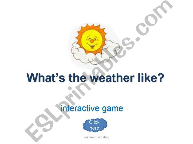 Whats the weather like? powerpoint