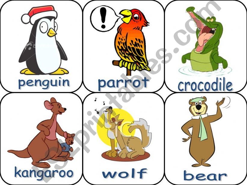animals pictionary 2 powerpoint