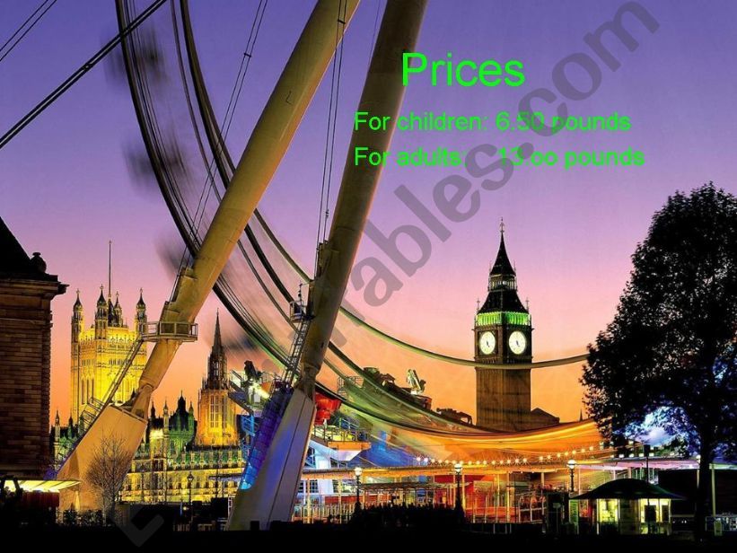The London Eye Part 2 powerpoint