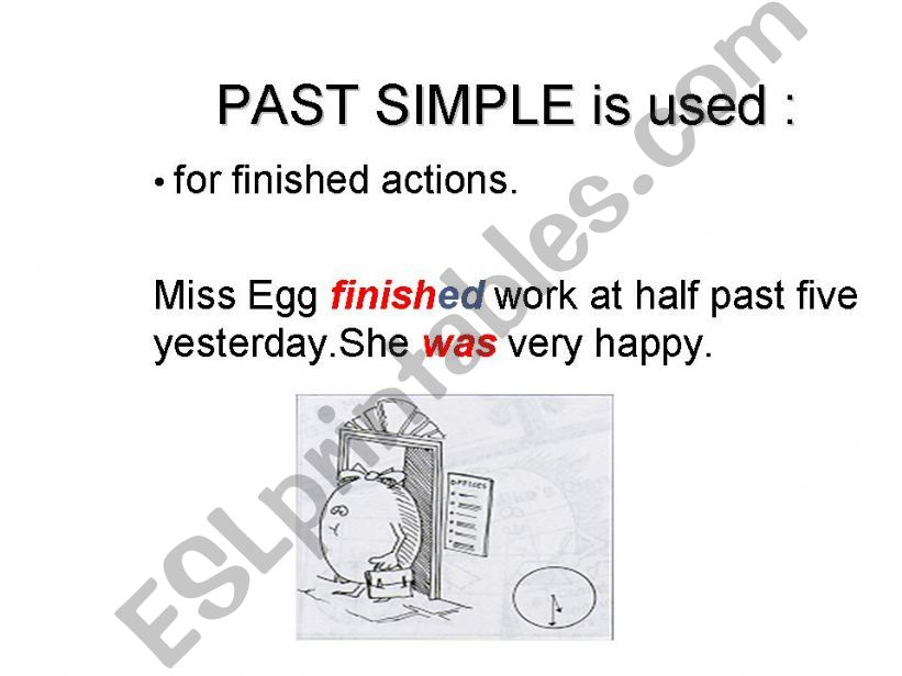 Past Simple with pictures.. powerpoint