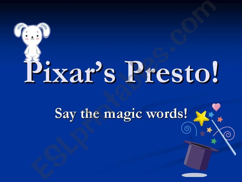 Pixars Presto powerpoint