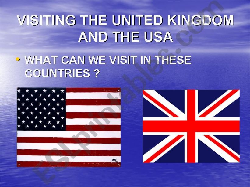 powerpoint on the USA and on the UK