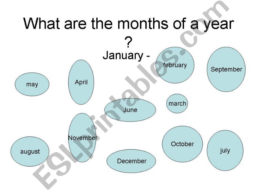 month of the year powerpoint