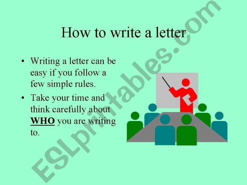 letter writing powerpoint