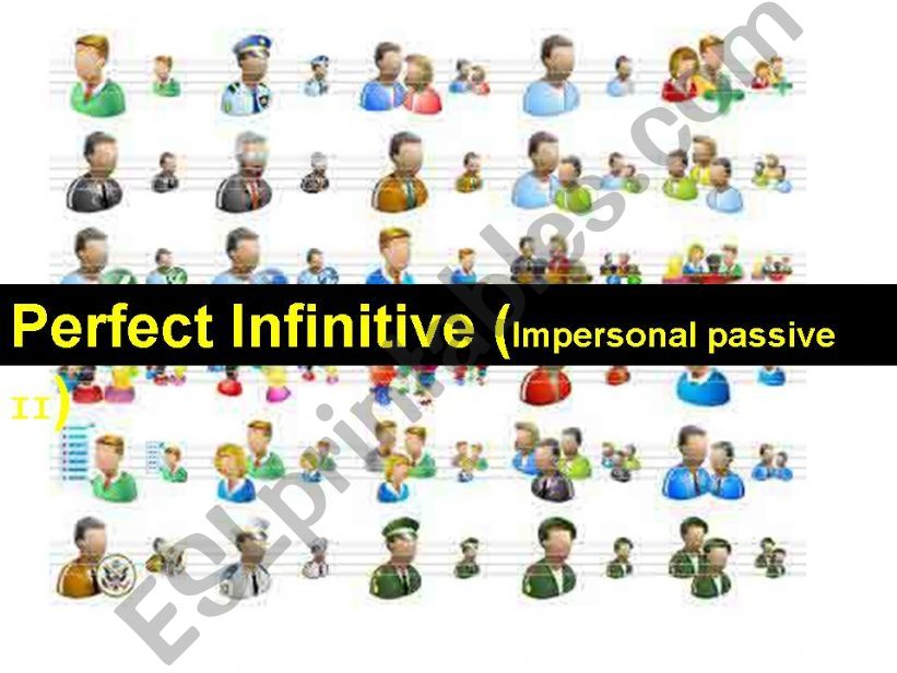 IMPERSONAL PASSIVE VOICE II powerpoint