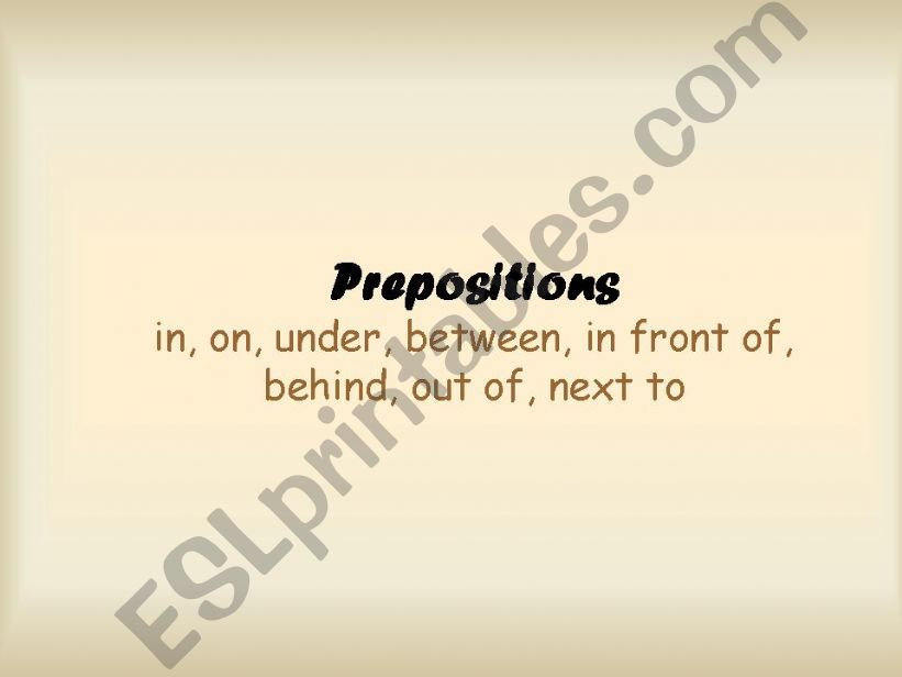 prepositions powerpoint