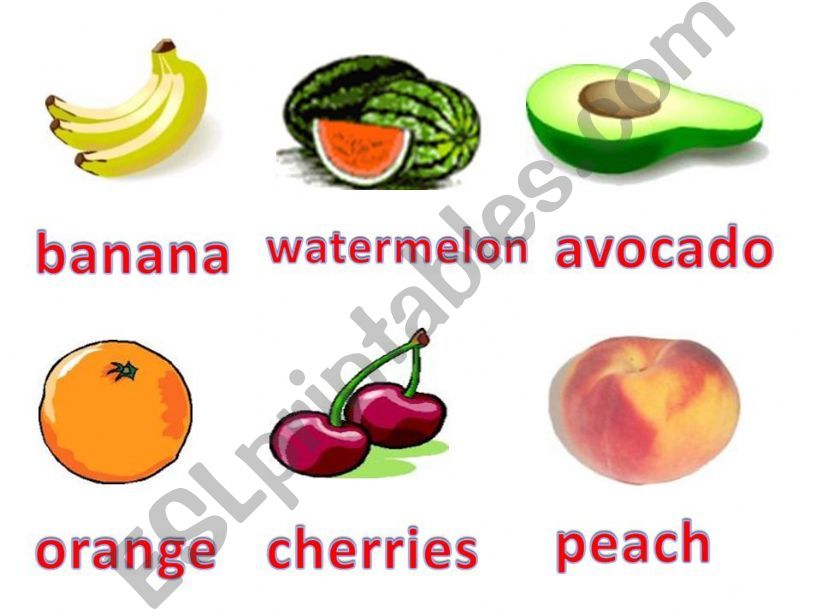 FRUIT AND VEGETABLES PART 4/11