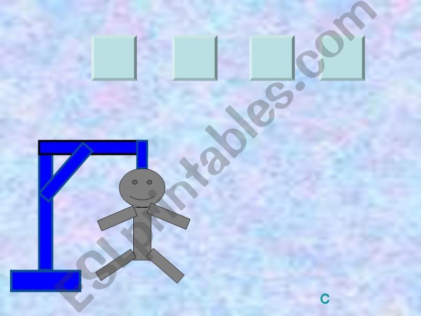 Hangman to teach vocabulary powerpoint