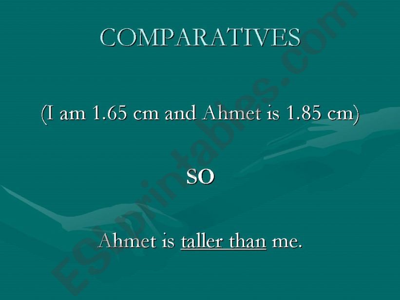 comparatives powerpoint