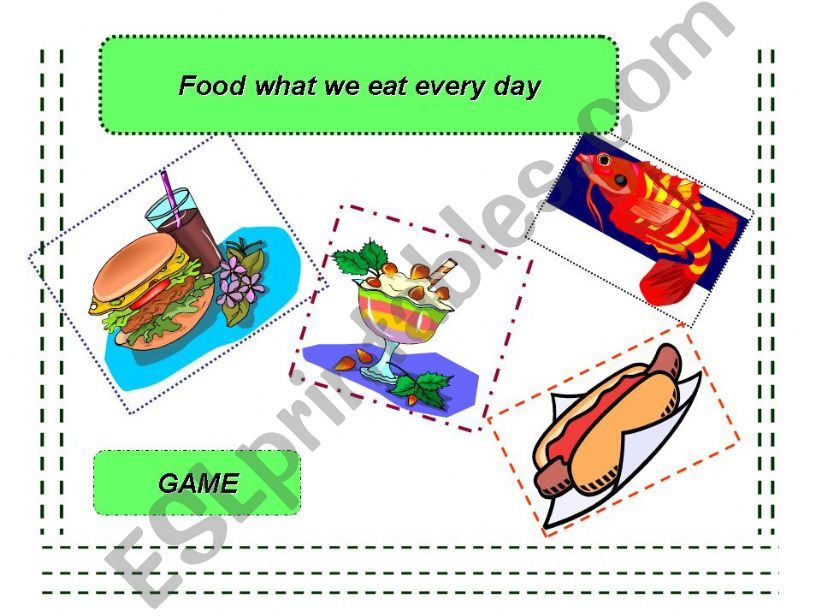 FOOD WHAT WE EAT EVERY DAY powerpoint