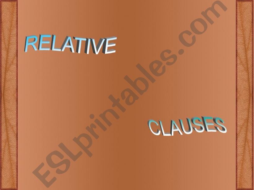 Relatives powerpoint