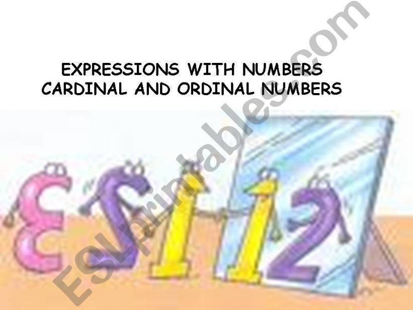 cardinal-ordinal numbers powerpoint