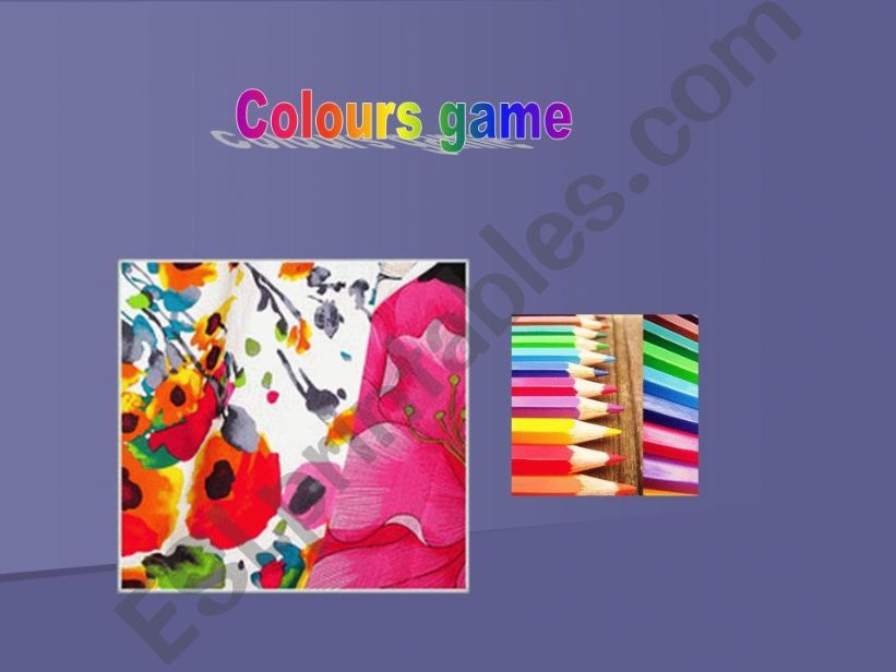 Colours game  powerpoint