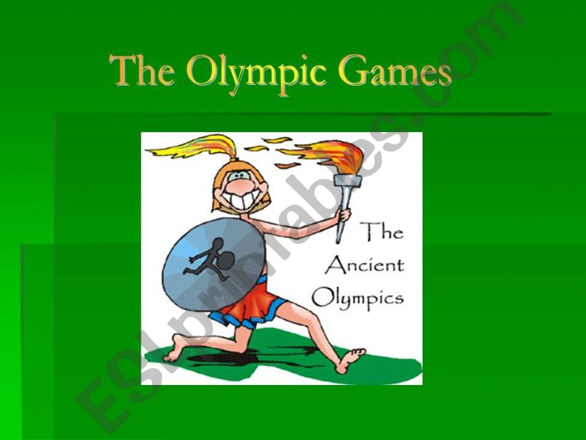The Olympic games (origin) powerpoint