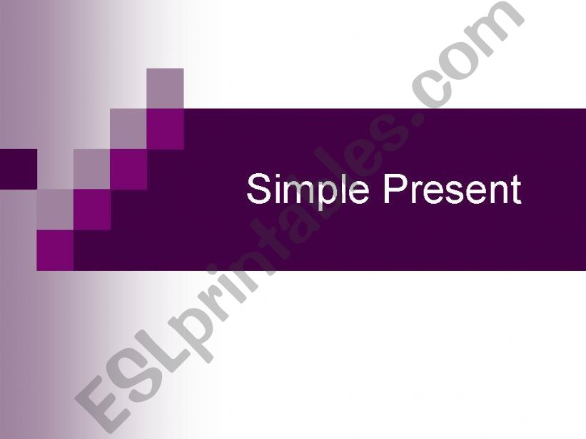 Teaching simple present powerpoint