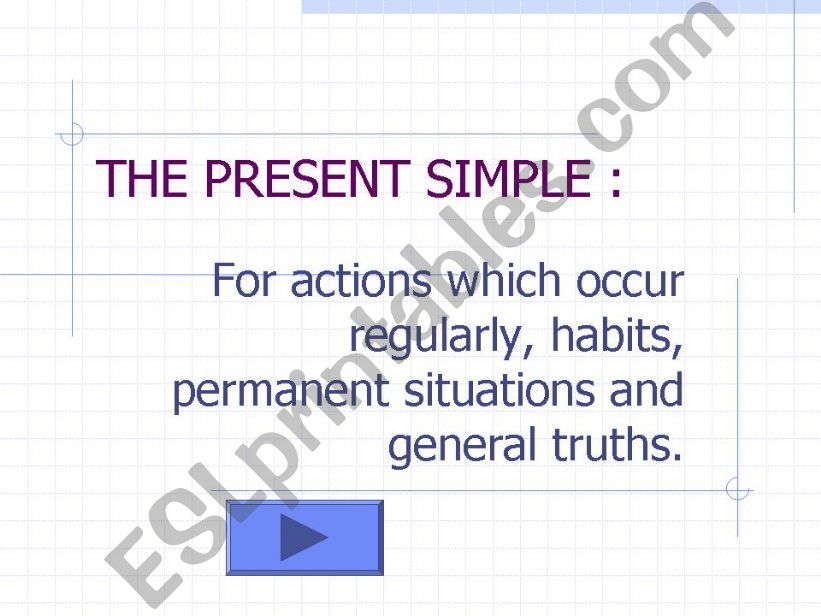 Present Simple powerpoint