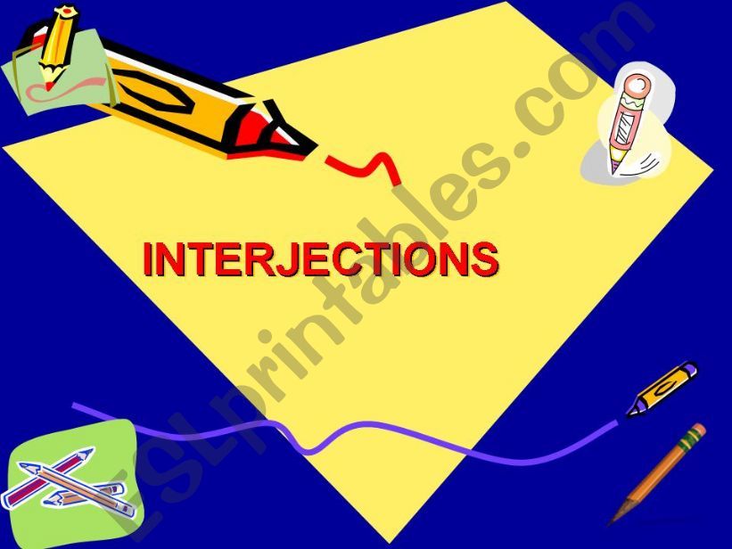 Interjections powerpoint