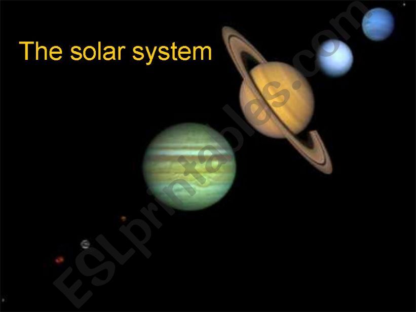 ESL English PowerPoints 9 OF THE UNIVERSE