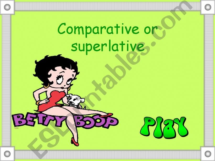 Comparative or superlative game