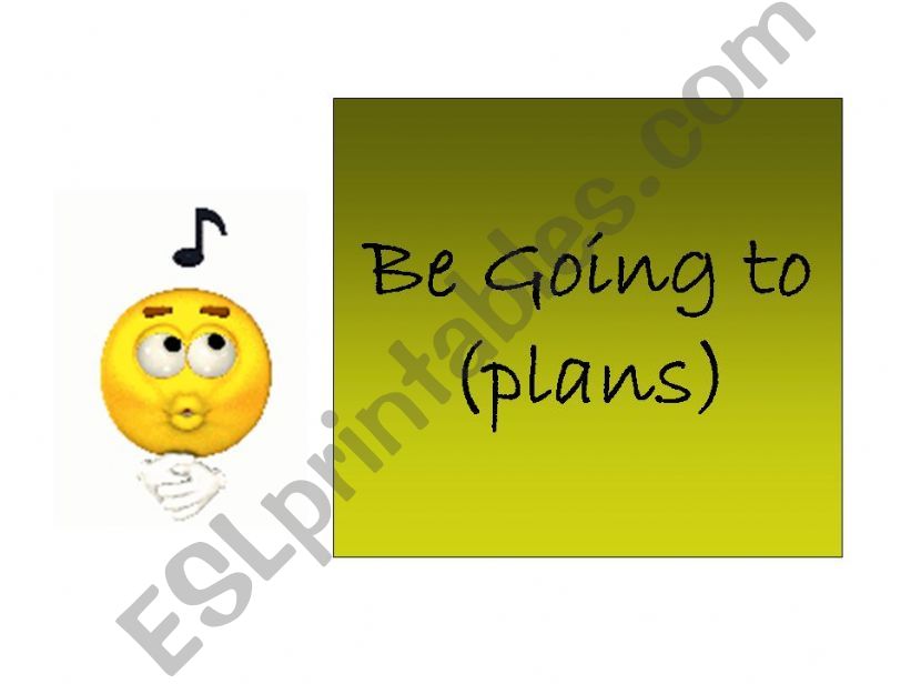 be going to(plans) powerpoint