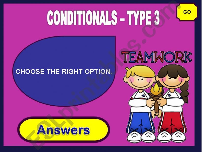 CONDITIONALS - TYPE3 (GAME) powerpoint