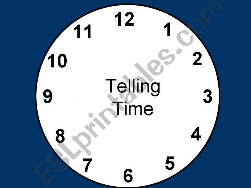 Analog Clock Introduction powerpoint
