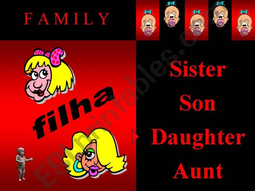 FAMILY (Portuguese/English) powerpoint