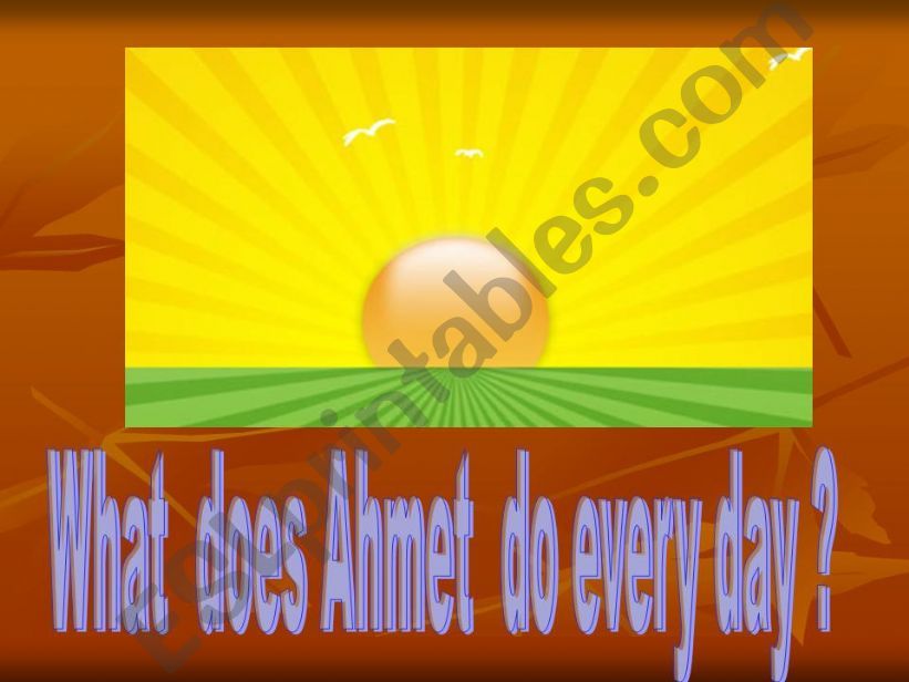 daily activities powerpoint