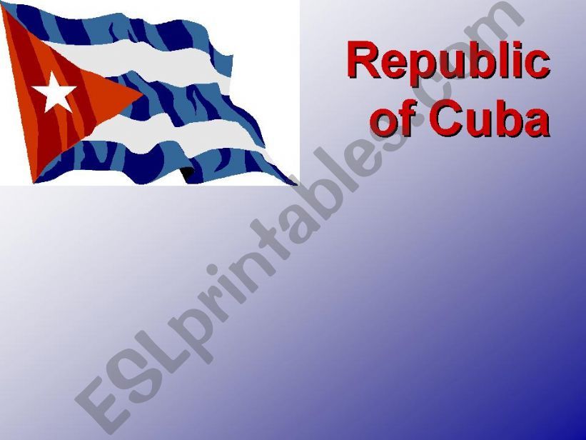 Republic of Cuba powerpoint