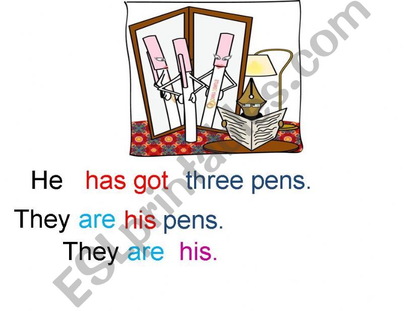 Have got and possessive pronouns