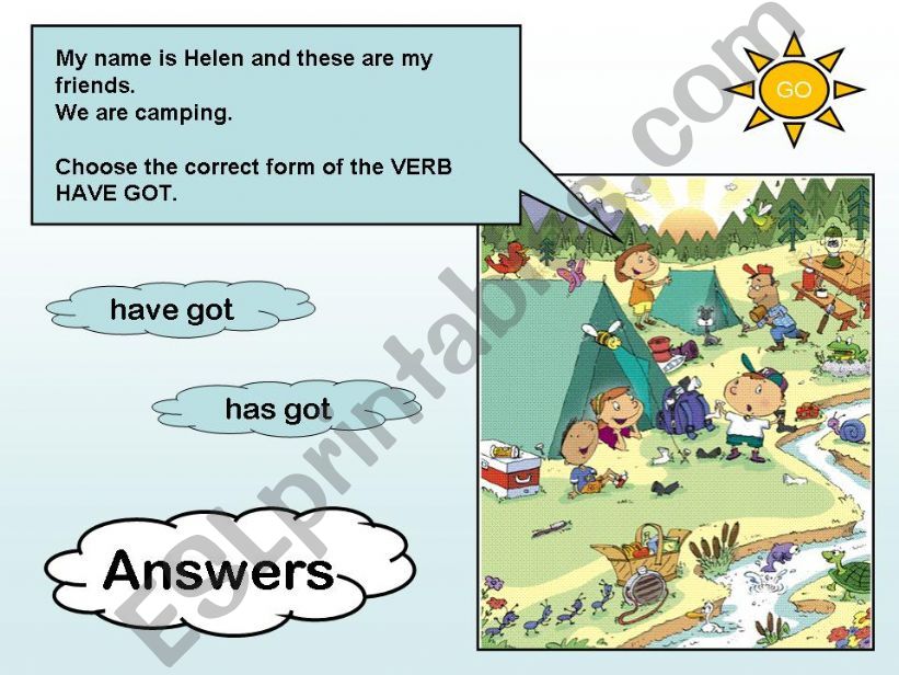 Verb Have got exercise powerpoint