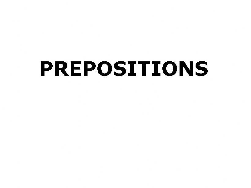 prepositions powerpoint