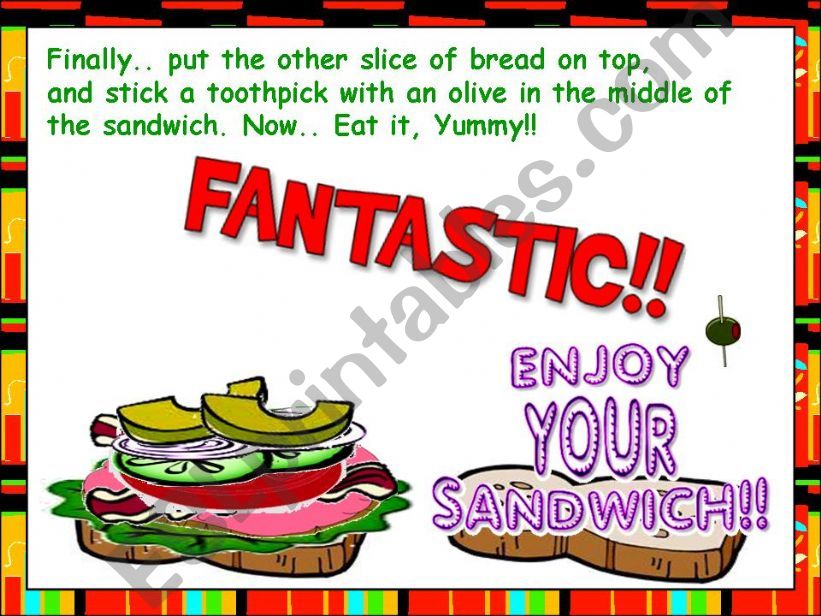 Food Vocabulary 2 - (4/4) powerpoint