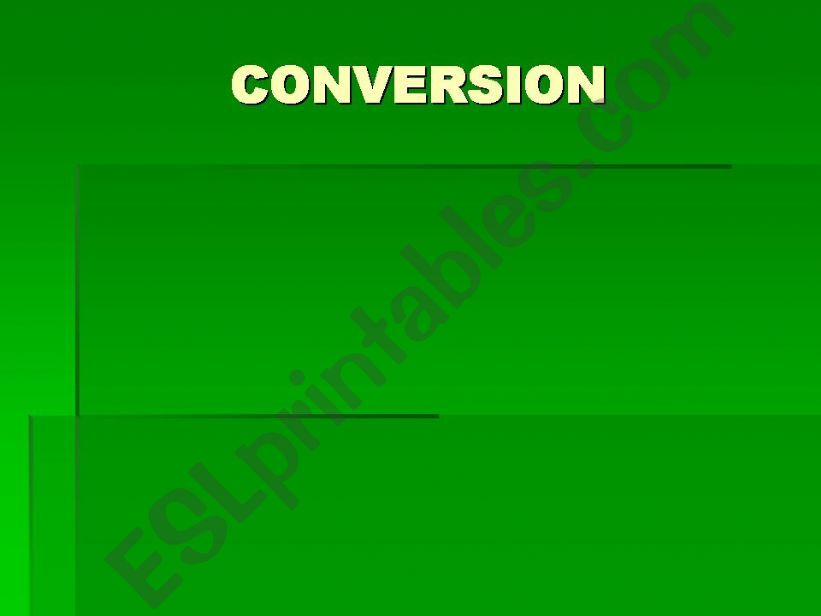 conversion powerpoint