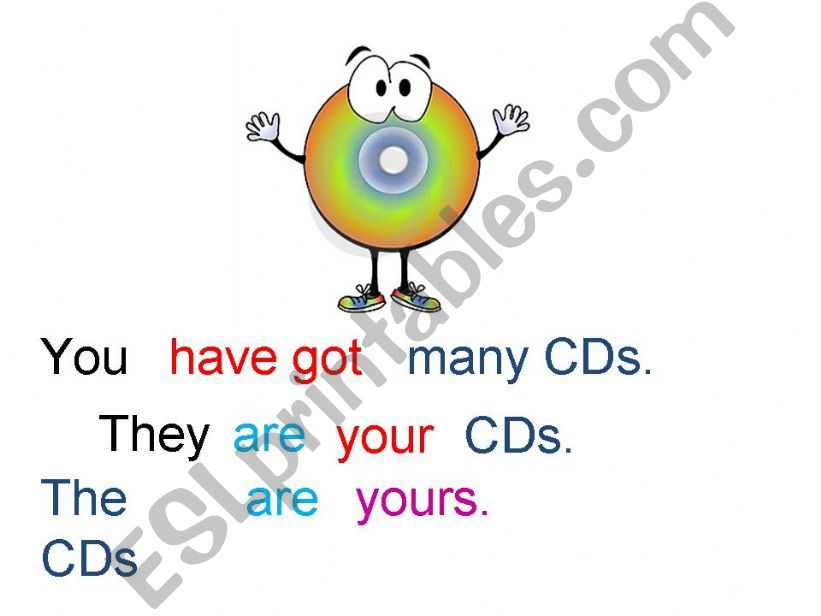 verb to have got and possessive pronouns
