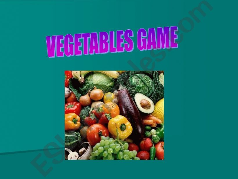 vegetables game powerpoint