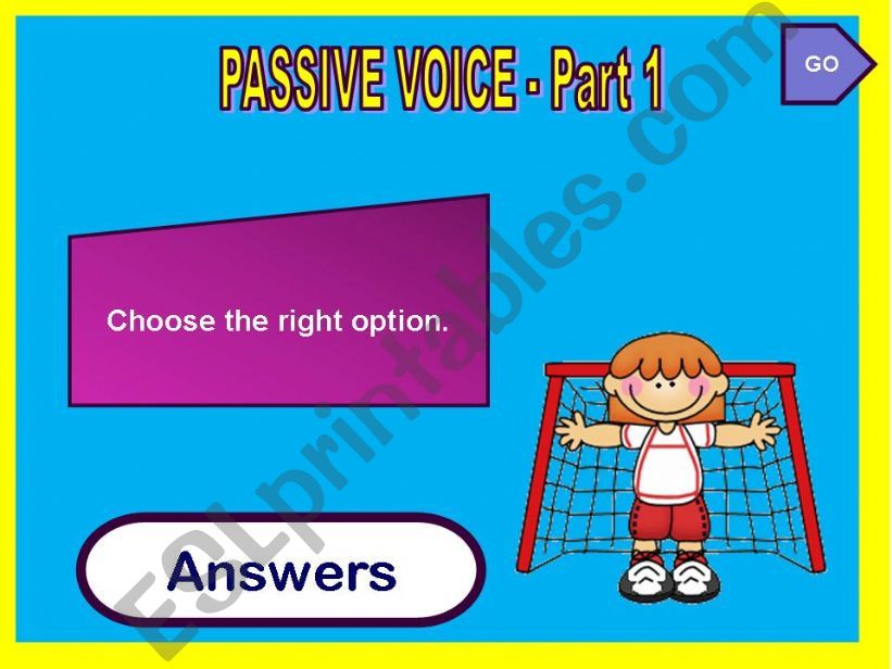 PASSIVE VOICE - PART 1 (GAME) powerpoint