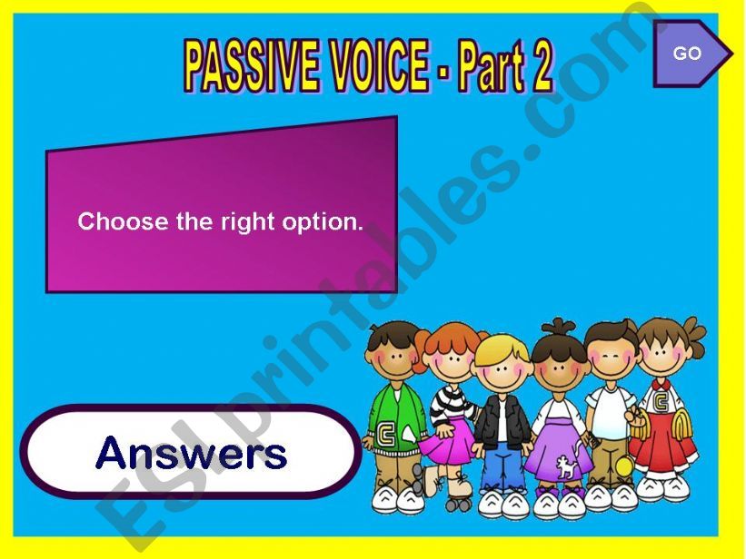 PASSIVE VOICE - PART 2 (GAME) powerpoint