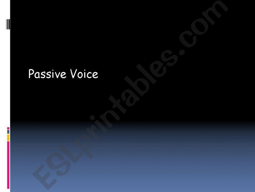 passive voice powerpoint