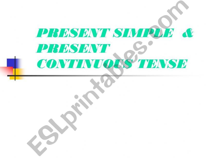 Present Simple & Present Continuous Tense Differences (Part1)