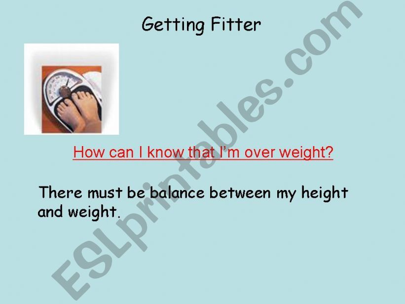 Getting Fitter powerpoint