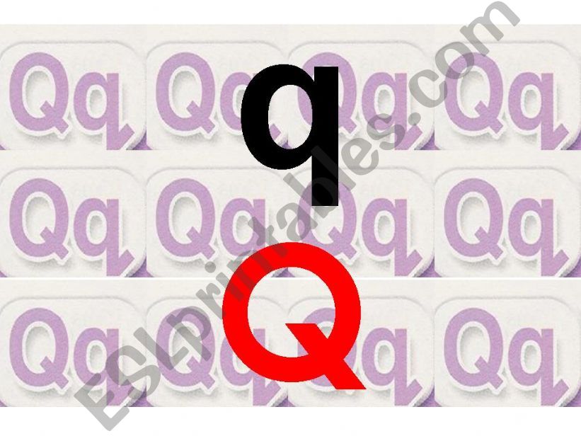 THE SOUND Q q powerpoint