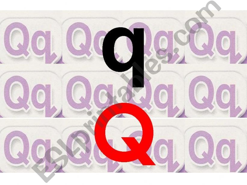 THE SOUND Q q powerpoint