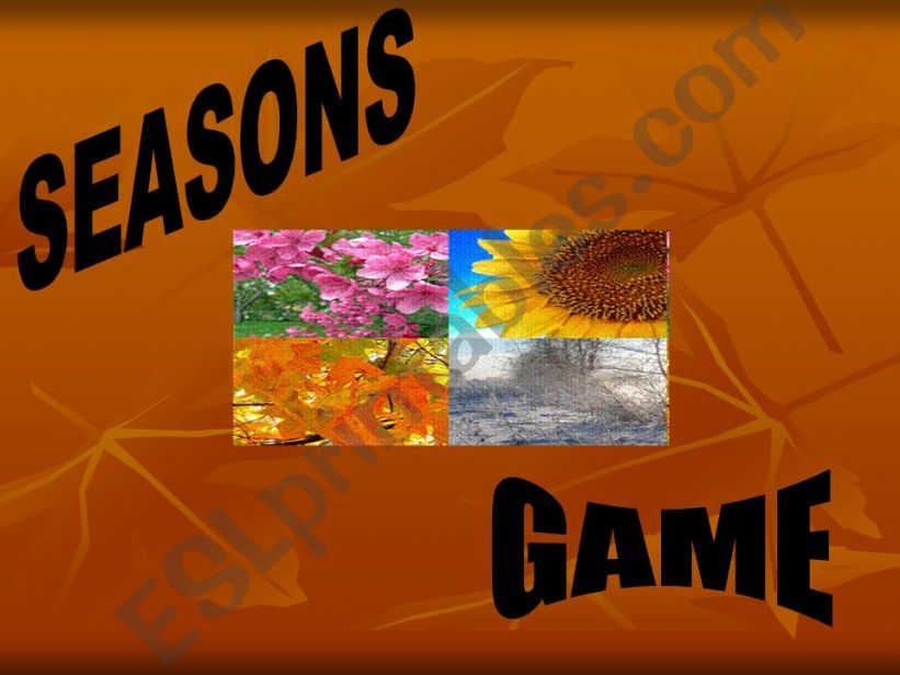 seasons game powerpoint