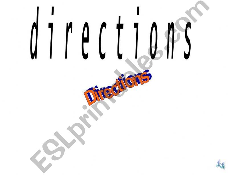 directions ppt powerpoint