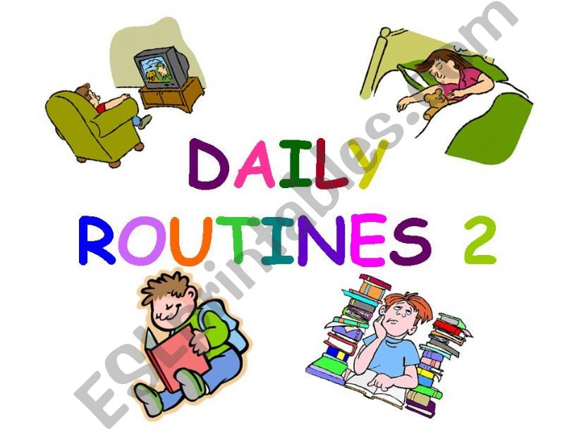 daily routines 2 powerpoint