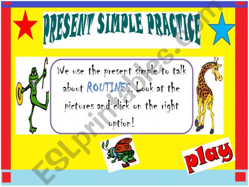 Present Simple practice powerpoint