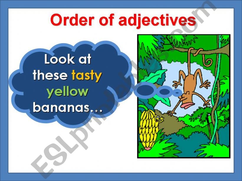 Order of Adjectives powerpoint