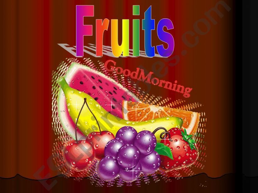 ANIMATION FRUITS powerpoint