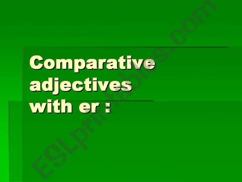 comparative adjectives powerpoint